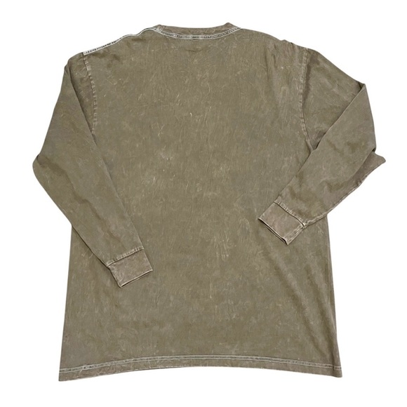 True Religion x Kida the Great Long Sleeve Burnout Green T Shirt Men’s Size L - Picture 3 of 8